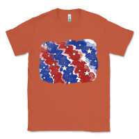 Copper Patriotic tie dye background Classic Tee - CowGirlArtShop