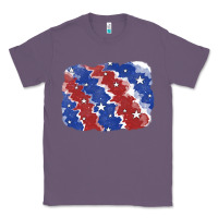 Lavender Patriotic tie dye background Classic Tee - CowGirlArtShop