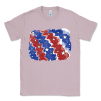 Lilac Patriotic tie dye background Classic Tee - CowGirlArtShop