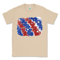 Mushroom Patriotic tie dye background Classic Tee - CowGirlArtShop