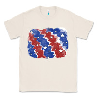 Natural Patriotic tie dye background Classic Tee - CowGirlArtShop