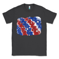 Smoke Patriotic tie dye background Classic Tee - CowGirlArtShop