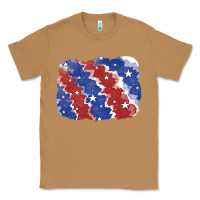 Toasted Coconut Patriotic tie dye background Classic Tee - CowGirlArtShop