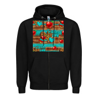 Black teacher life seamless pattern Zipper Hoodie - HRA Design Shop