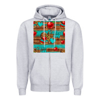 Heather Grey teacher life seamless pattern Zipper Hoodie - HRA Design Shop