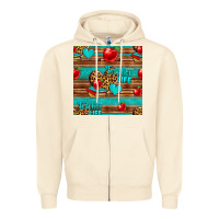 Teacher Life Seamless Pattern Zipper Hoodie | Teevron