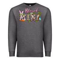 Charcoal Heather blessed mini easter Premium Sweatshirt - BarkalooDesign