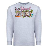 Heather Grey blessed mini easter Premium Sweatshirt - BarkalooDesign