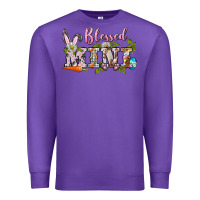 Purple blessed mini easter Premium Sweatshirt - BarkalooDesign
