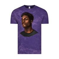 Cloud Purple afro man Vintage Tee - texasbilliewilder