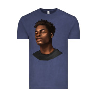 Vintage Denim afro man Vintage Tee - texasbilliewilder