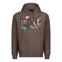 Coffee love nurse Premium Hoodie - NancyCooperArtShop