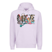 Lilac love nurse Premium Hoodie - NancyCooperArtShop