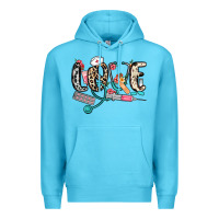 Ocean Blue love nurse Premium Hoodie - NancyCooperArtShop
