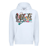 White love nurse Premium Hoodie - NancyCooperArtShop