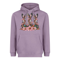 Lavender rabbits with blossom flower Heavyweight Hoodie - Artiststas
