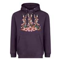 Plum rabbits with blossom flower Heavyweight Hoodie - Artiststas