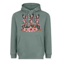 Sage rabbits with blossom flower Heavyweight Hoodie - Artiststas
