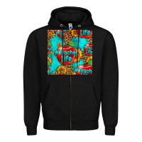 Black teacher apple seamless pattern Zipper Hoodie - HRA Design Shop