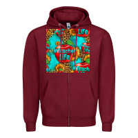Burgundy teacher apple seamless pattern Zipper Hoodie - HRA Design Shop