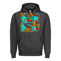 Charcoal Heather teacher apple seamless pattern Zipper Hoodie - HRA Design Shop