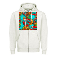 Oatmeal Heather teacher apple seamless pattern Zipper Hoodie - HRA Design Shop