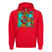 Red teacher apple seamless pattern Zipper Hoodie - HRA Design Shop
