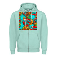 Seafoam teacher apple seamless pattern Zipper Hoodie - HRA Design Shop