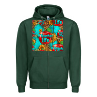 Sports Green teacher apple seamless pattern Zipper Hoodie - HRA Design Shop