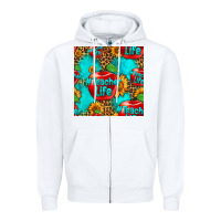 White teacher apple seamless pattern Zipper Hoodie - HRA Design Shop