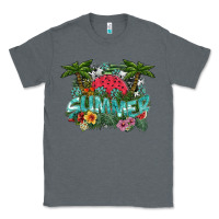 Charcoal Heather summer Classic Tee - SublimationCraftShop