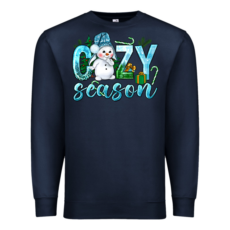 Cozy Season Winter Christmas Premium Sweatshirt by NancyCooperArtShop | Teevron