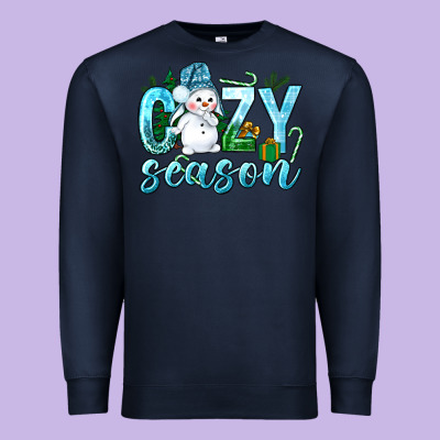 Cozy Season Winter Christmas Premium Sweatshirt Designed By Nancycooperartshop