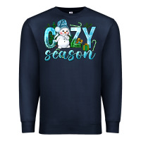 Navy cozy season winter christmas Premium Sweatshirt - NancyCooperArtShop