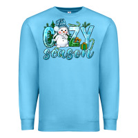 Ocean Blue cozy season winter christmas Premium Sweatshirt - NancyCooperArtShop