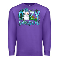 Purple cozy season winter christmas Premium Sweatshirt - NancyCooperArtShop