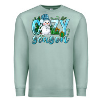 Seafoam cozy season winter christmas Premium Sweatshirt - NancyCooperArtShop