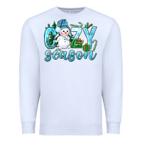 White cozy season winter christmas Premium Sweatshirt - NancyCooperArtShop