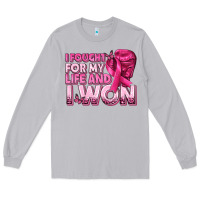 Moon Dust I Fought For My Life and I Won Breast Cancer Long Sleeve Tee - texasbilliewilder