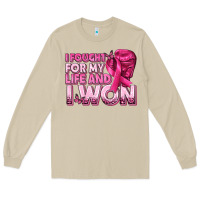 Mushroom I Fought For My Life and I Won Breast Cancer Long Sleeve Tee - texasbilliewilder
