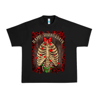 Black Happy Horrordays Urban Heavy Tee - RanaPortraitStore