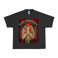 Pigment Black Happy Horrordays Urban Heavy Tee - RanaPortraitStore