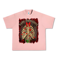 Salmon Happy Horrordays Urban Heavy Tee - RanaPortraitStore
