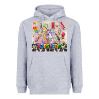 Heather Grey popsicle's and unicorn Heavyweight Hoodie - AdoDesignShop