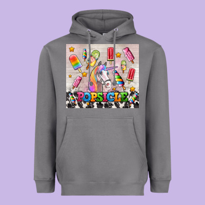 Popsicle's And Unicorn Heavyweight Hoodie Designed By Adodesignshop