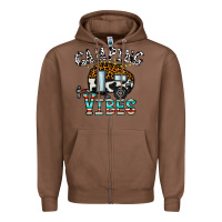 Chestnut camping vibes Zipper Hoodie - CowhideDigitalArt