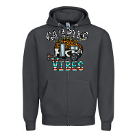 Smoke camping vibes Zipper Hoodie - CowhideDigitalArt