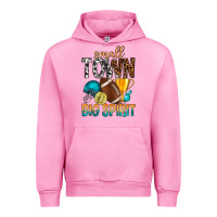 Fuchsia Pink Small Town Big Spirit Urban Hoodie - BundleAndBundleShop