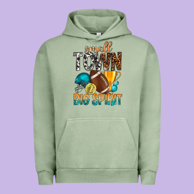 Small Town Big Spirit Urban Hoodie Designed By Bundleandbundleshop