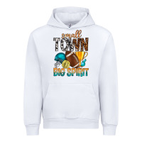 White Small Town Big Spirit Urban Hoodie - BundleAndBundleShop